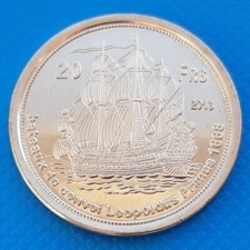 Tromelin Island 20 Francs 2013 UNC Sailing Ship Leopoldus Primus