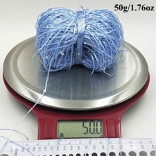 50g/1.76oz Sequin Sparkle Yarn Paillette Thread Line Hand Crochet Knitting