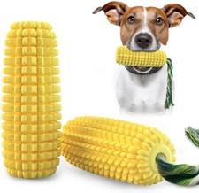 Dog Corn Chew Toys NonSqueak Toothbrush Cleaning Teeth Interactive Toy Chewer