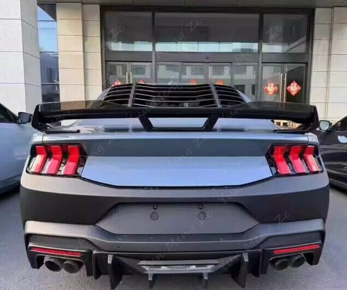 Alerón perforador negro 1 pieza para Ford Mustang 20204-2026 cola de viento fija cola perforada - Imagen 2 de 19