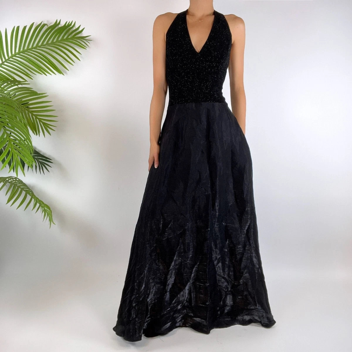 Black maxi evening skirt sales