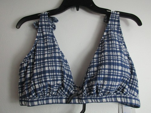 Top de bikini Time and Tru para mujer XL Multi Seersucker elástico lazo hombro tiro medio - Imagen 10 de 11