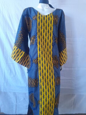 Ankara dress, african dress, ankara Infinity print maxi dress size Uk 18-20