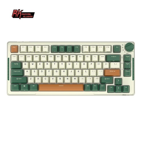 RK H81 RGB Mechanical Gaming Keyboard Gasket Mount Hot Swappable Timing-Brown