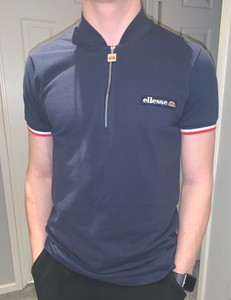 polo three quarter zip