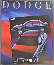 1989 Dodge Lancer Brochure Shelby Turbo Es Sedan Mitsubishi Excellent Original
