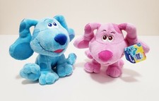 Blues Clues You Plush 7'' Blue Magenta Stuffed Plush Dog Nickelodeon Exc Cond