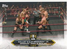 #68 Gallus & Ilja Dragunov vs Imperium Ends in Bedlam 2020 Topps WWE NXT