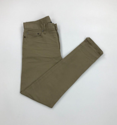 Herren Sand John Elliott Jeans W34 L32 schmale Passform Skinny Button-Fly Denim Japan A/B