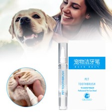 Pet Toothbrush Pen, Dog Teeth Cleaning Pen, Cat/Dog Tartar Remover for Teeth ET