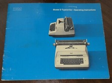 (1967) IMB Model D Typewriter Operating Instructions Booklet thumbnail