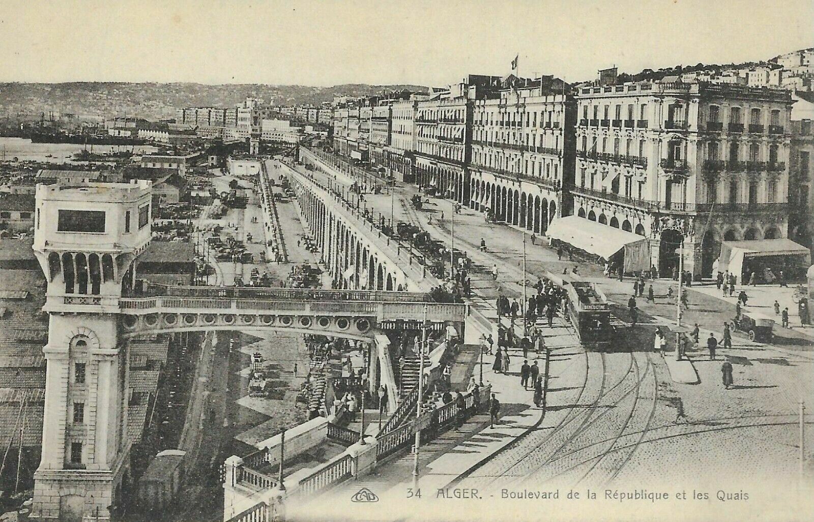 Postcard c1910s Boulevard de la Republique & Quais Lebanon [16]