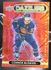 Connor McDavid - 2021-22 Upper Deck Dazzlers Red #DZ-19 - Edmonton Oilers