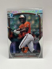 2023 Bowman Chrome BCP-207 Anderson De Los Santos 1st Mojo Orioles Baseball Card