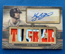 2024 Topps Triple Threads Kyle Tucker Wood Card Patch Auto 1/1 Astros Cubs