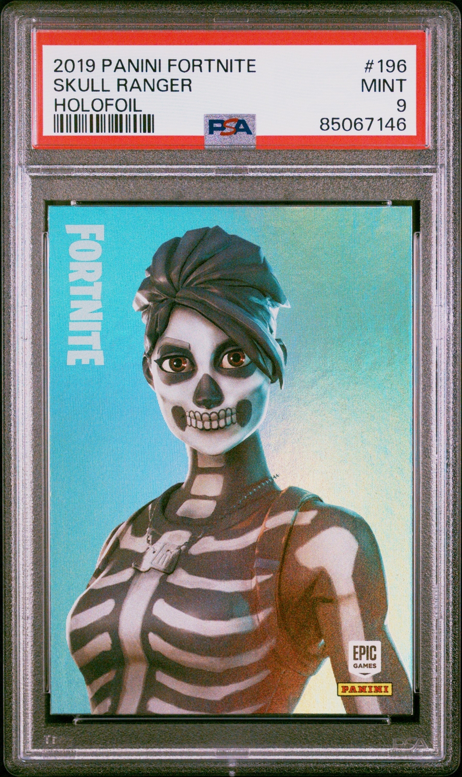 2019 PANINI FORTNITE FOIL #196 SKULL RANGER PSA 9