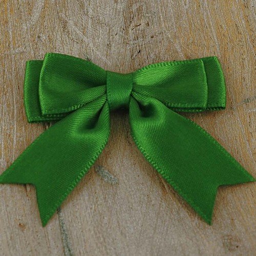 Bows, Pack of 10, Small Ready Made 2", Satin Ribbon Double Bows 30