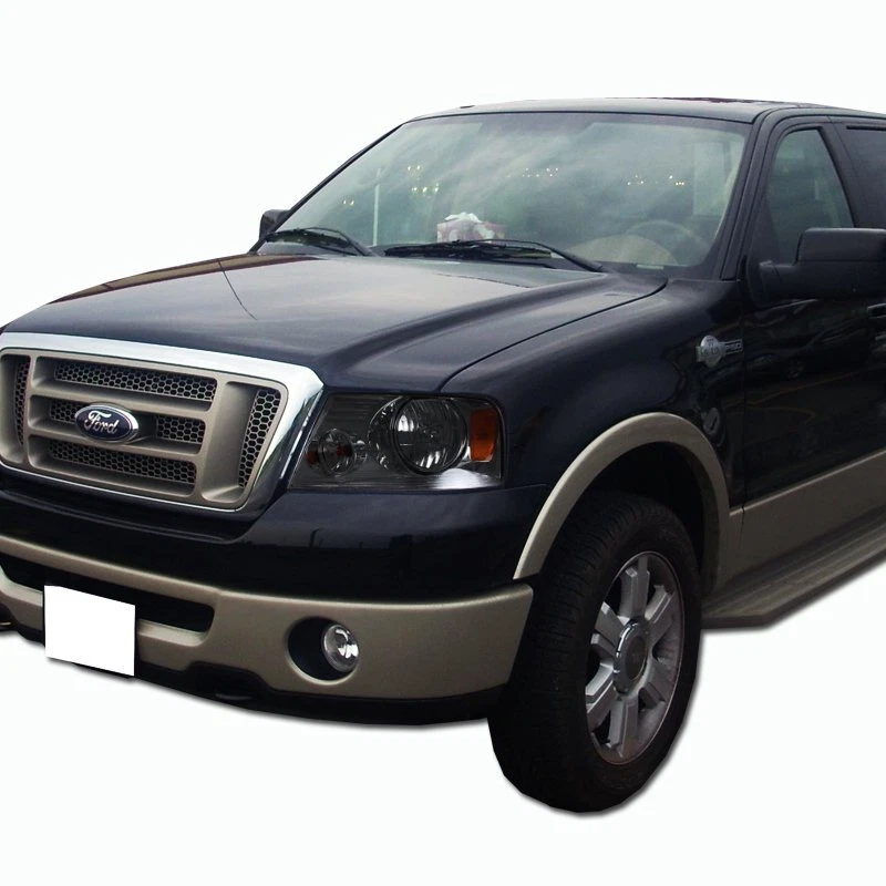 CARCASA CROMADA LENTE HUMO FAROS CON ÁMBAR AJUSTE 04-08 FORD F150 F-150/MARK LT Foto 4 de 4