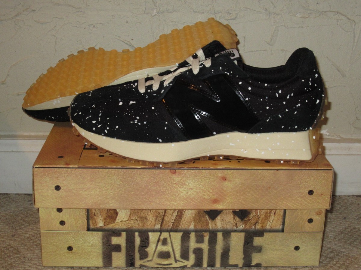 Joshua Vides x New Balance 327 MS327PP Black Splatter White Men's