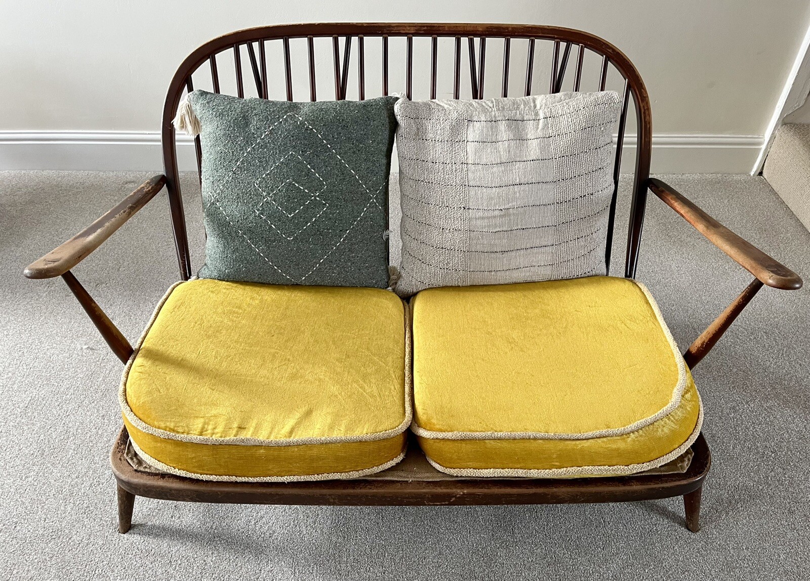 ERCOL Two Seater Sofa (No. 203 Windsor Bergere) eBay