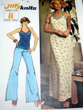 LOVELY VTG 1970s DRESS TOP Sewing Pattern 10/32.5