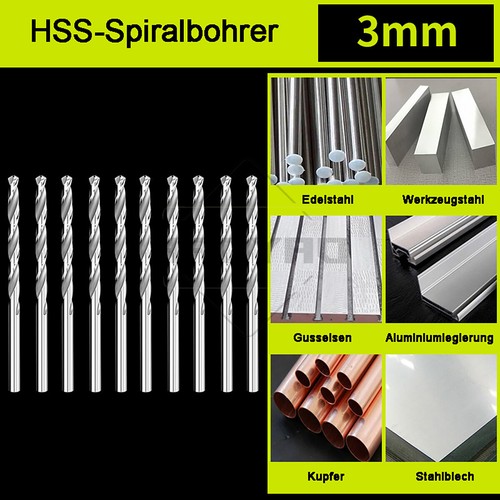 HSS Spiralbohrer Ø 1-14 mm Metallbohrer Stahlbohrer Spiralbohrer geschliffen - Bild 12 von 40