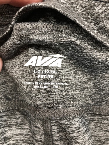 AVIA Petite High Waist feuchtigkeitsableitende Skinny Hose Damen mit Tasche grau LP - Bild 10 von 11