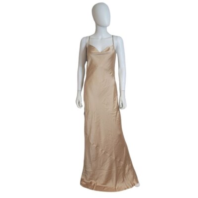 sachin and babi light blue dress Tuscany Maxi Slip Dress ~ Champagne Luxe Satin XXL main image 1