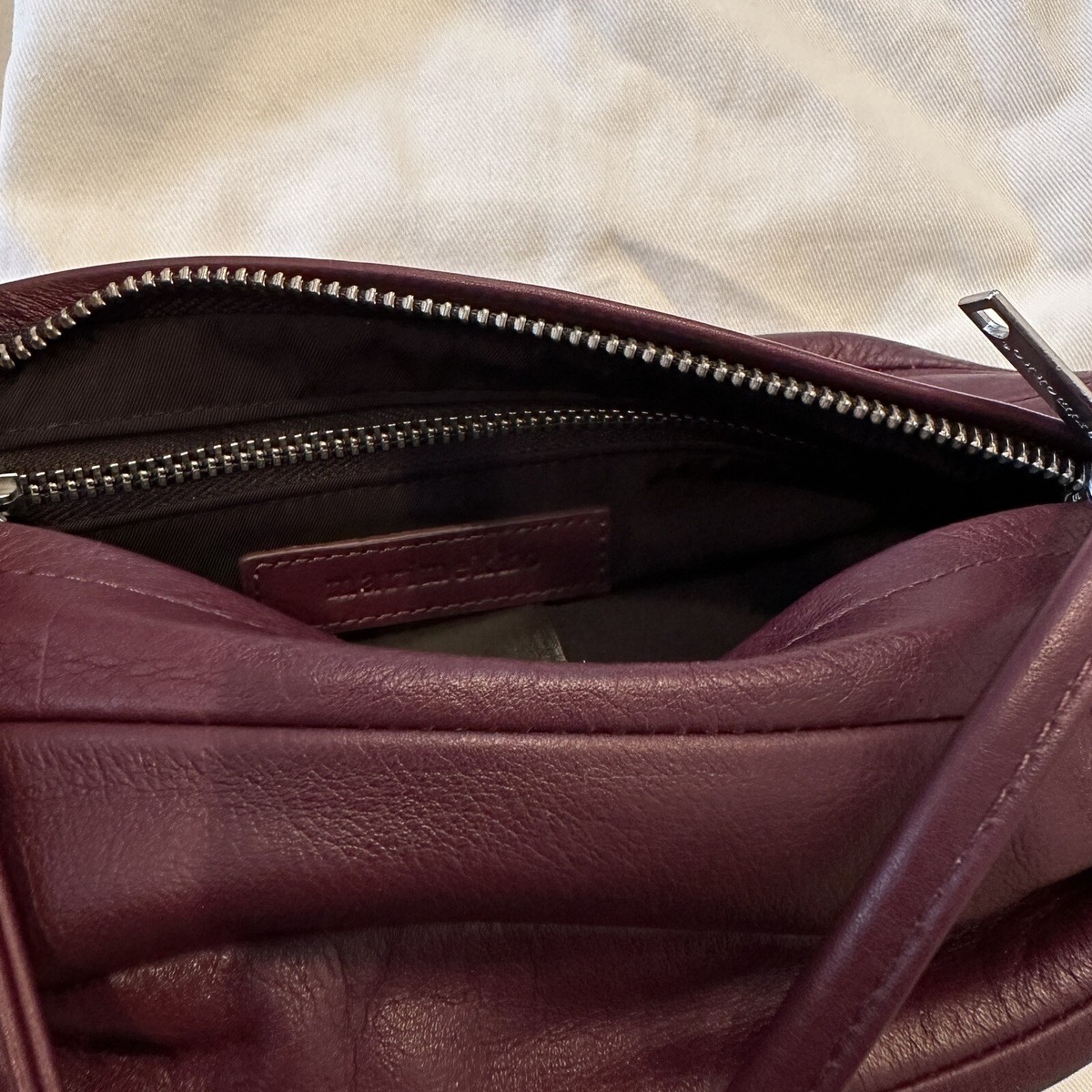 Karla Shoulder Bag Marimekko Wine Red Leather 15 x 25 x 16cm Karla Shoulder Bag Marimekko Wine Red Leather 15 x 25 x 16cm