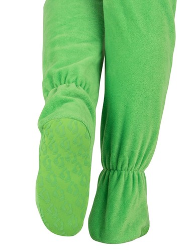 Smaragdgrüner Hoodie Vlies One Piece - Bild 5 von 6