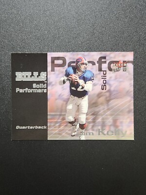 2001 Fleer Premium Solid Performers #19SP Jim Kelly Buffalo Bills HOF MVP