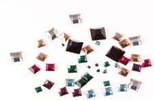 Superior PRIMERO 2400 Square Flat Backs No Hotfix Crystals Many Colors