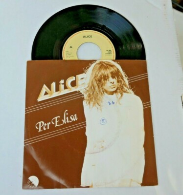Alice - Per Elisa - Non devi avere paura - Single 7''