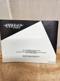 Silent Service NES AUTHENTIC ORIGINAL INSTRUCTION BOOKLET MANUAL ONLY NO GAME 