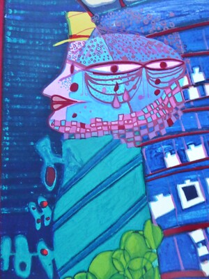 Friedensreich Hundertwasser FLUCHT INS ALL (Escape into Space