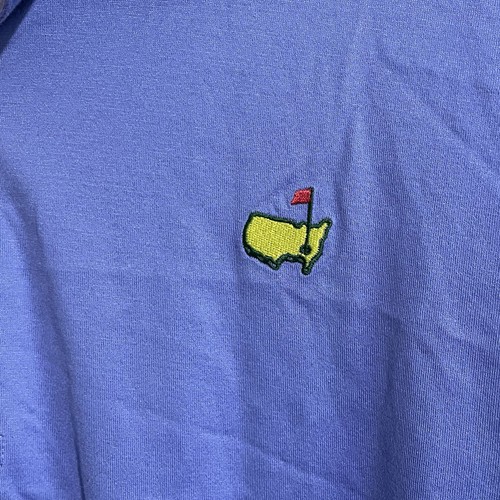 The Masters Polo Shirt Men’s XL 100% Pima Cotton Golf Preppy Outdoor Purple Flag - Picture 3 of 10