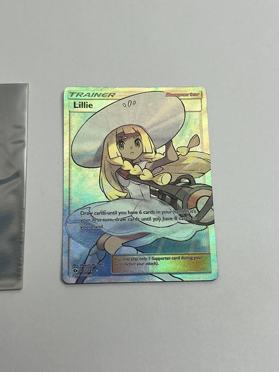 Lillie 147/149 - Sun & Moon Base - Full Art Trainer Pokemon Card