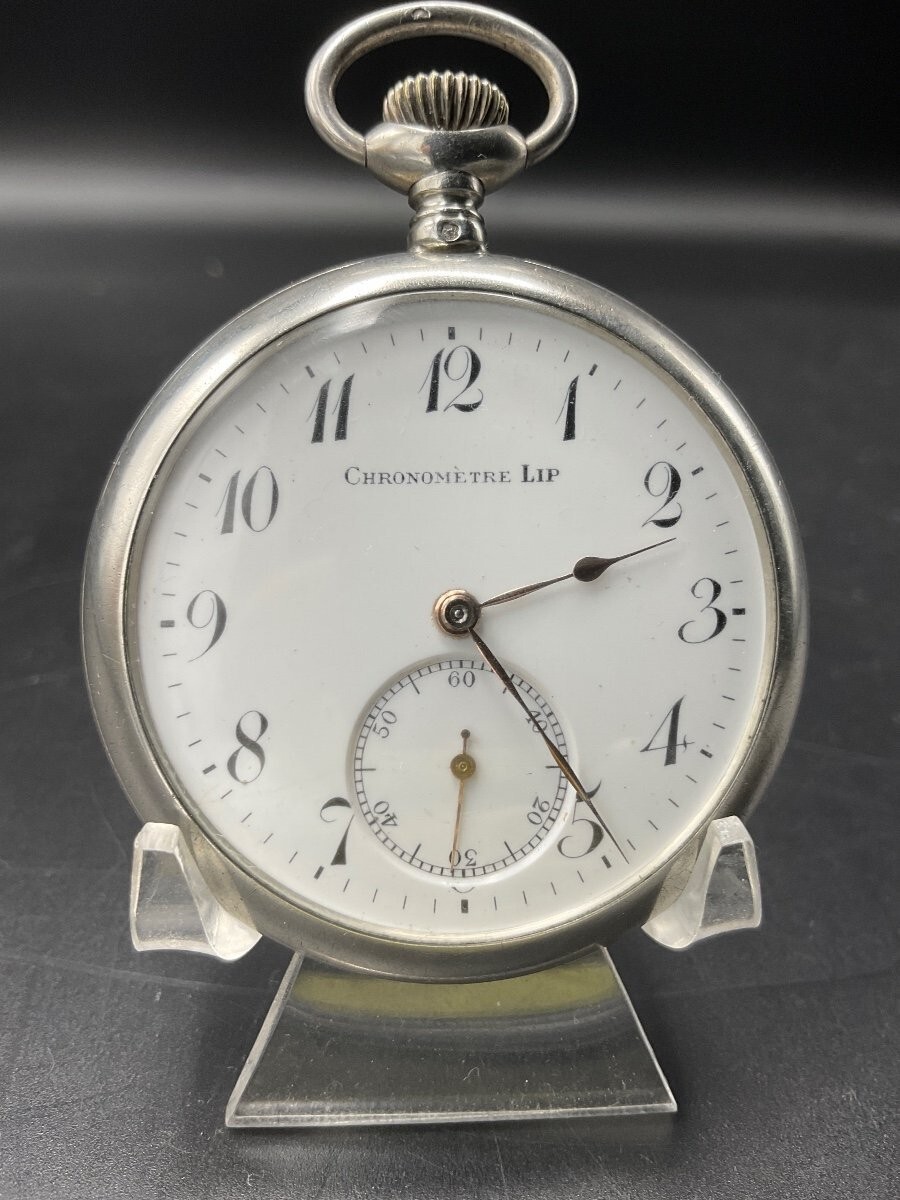Antique Lip Chronometer Solid Silver Pocket Watch… - image 12