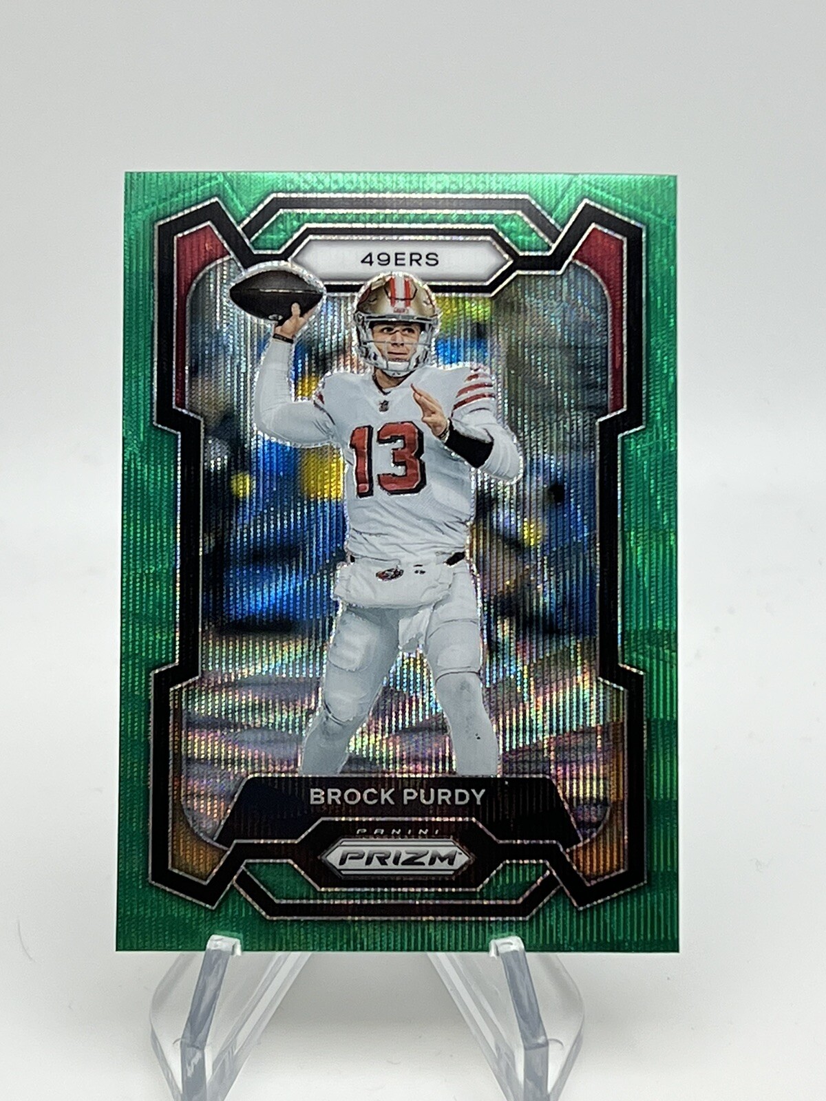 2023 Panini Prizm - Green Wave Prizm #266 Brock Purdy San Francisco 49ers