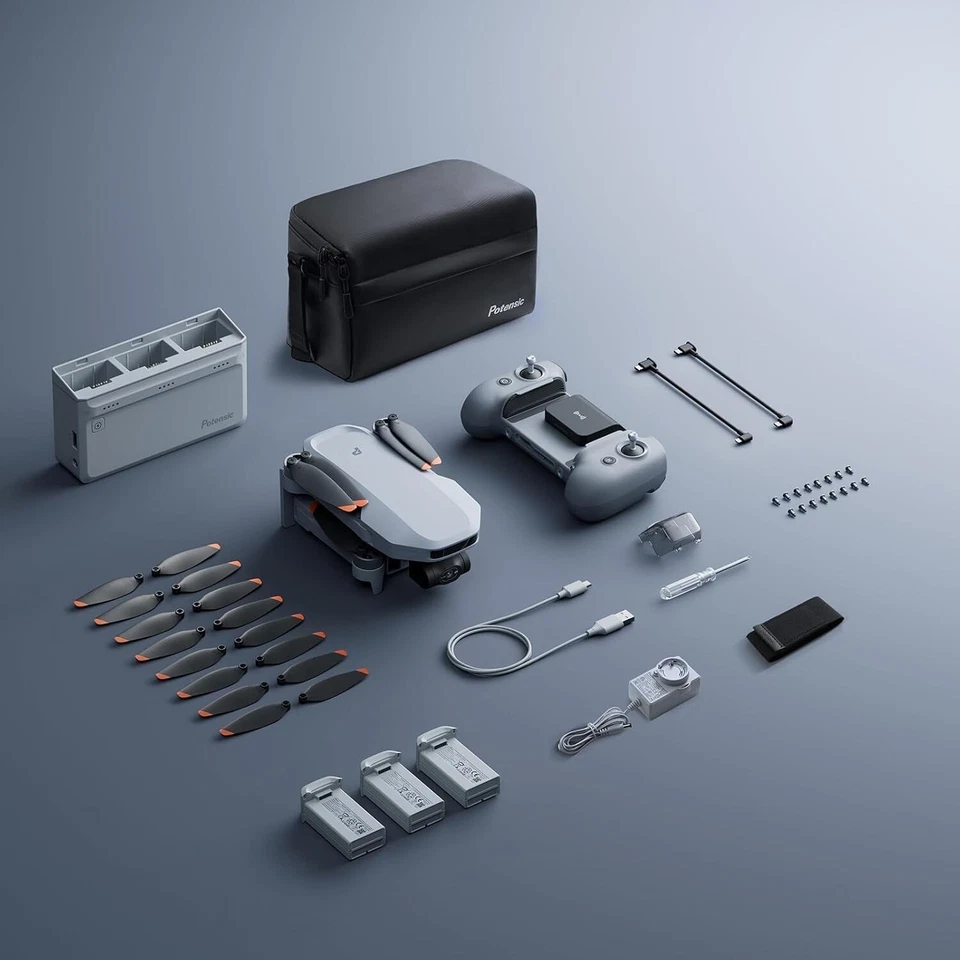 Potensic ATOM 2 Drone 4K Camera 3-Axis Gimbal 10KM Transmission Fly More Combo - Image 2 of 4