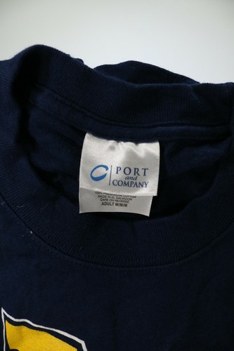 Mens Port And Company Blue University Of Michigan Long Sleeve Shirt Medium EUC - Picture 3 of 4