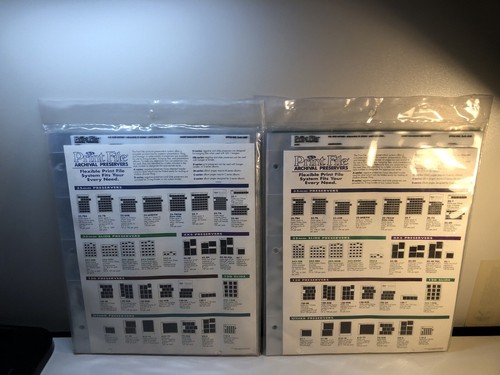TWO-PRINT FILE 2”x2"-20B ARCHIVAL 35mm SLIDE PRESERVERS 25ct Pages USA-Sealed - Picture 7 of 7