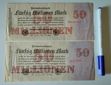 1923 germany 2 x 50 million mark