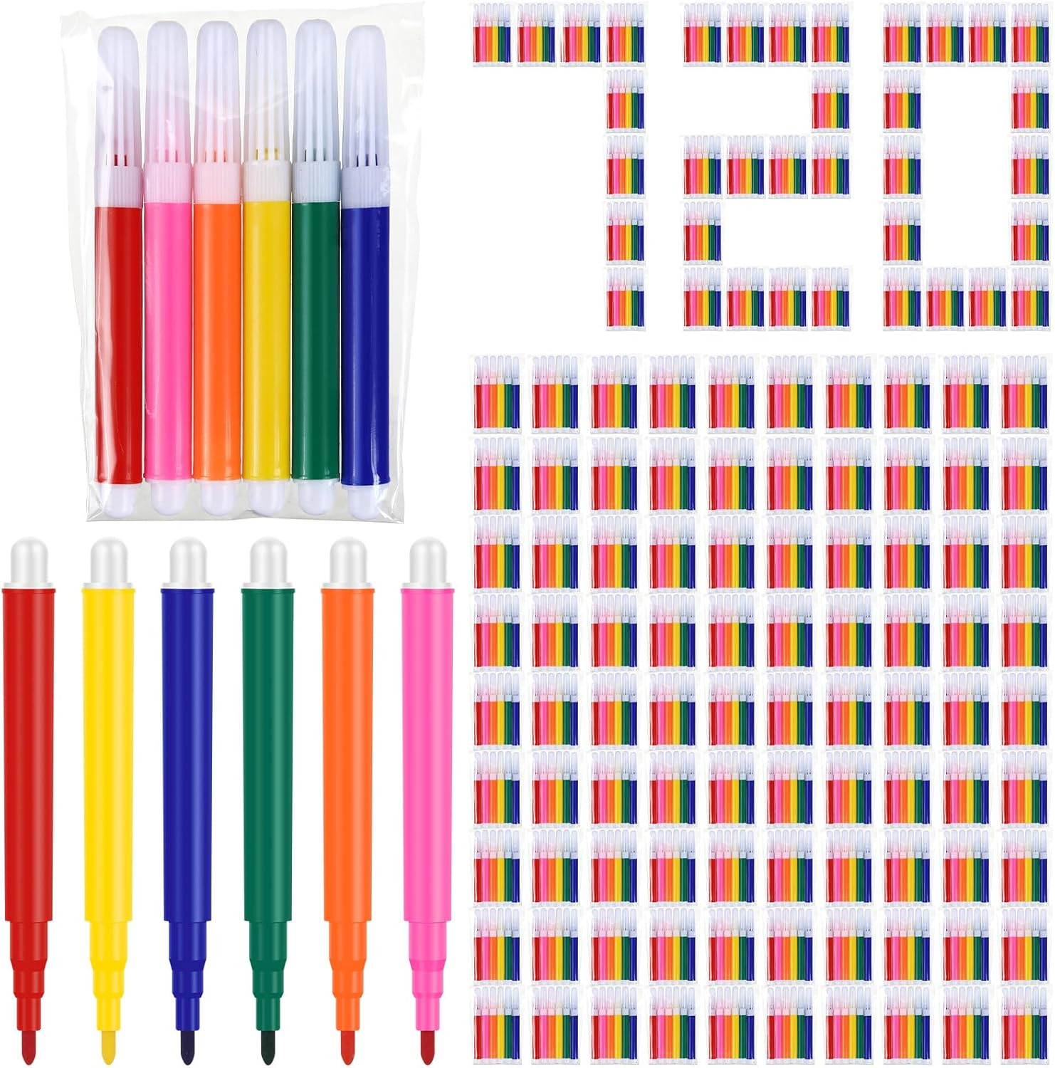 Bulk Colored Pen 3.4 Inch Vibrant Colors Portable Short Col
