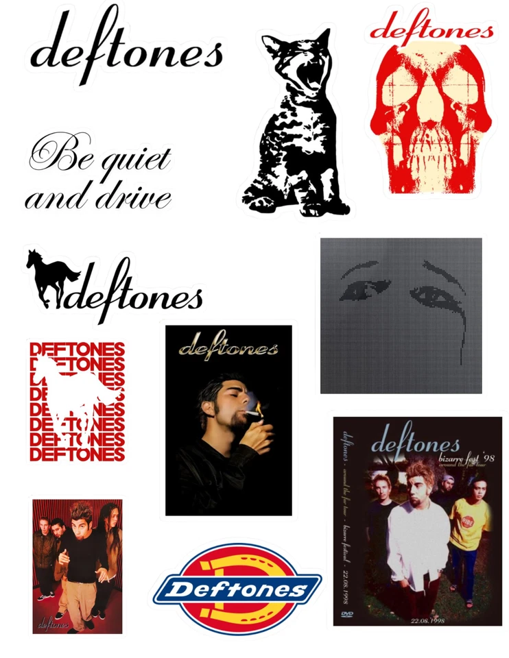 Deftones Band Stickers Pack