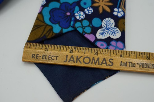 Bright Colorful Polyester Tie Necktie Wide 4" 1960's - Picture 4 of 4