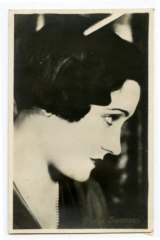 1920s Vintage Movie Star GLORIA SWANSON Italian Photo Postcard