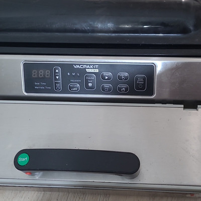 Vacpak-It Ultima Stainless Steel Chamber Vacuum Sealer Pulse/Seal-Only 120V