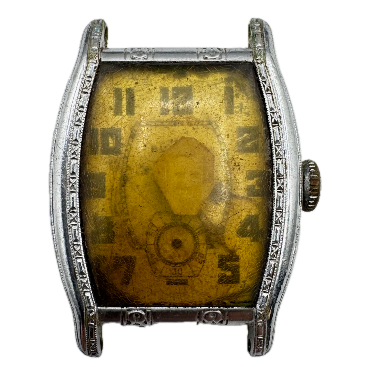 Vintage 1930 Bulova Crusador Mens Mechanical Chrome Wristwatch 10AN