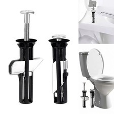 2 PCS Heavy Duty Toilet Seat Fastener Bolt kit, Universal Toilet Seat Bolt Kit